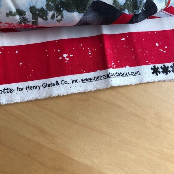 Welcome Winter Snowman Fabric Panel 24" x 44" Christmas Holliday by Henry Glass - Picture 6 of 6